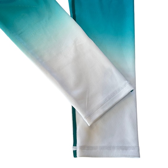 Zyia Leggings Womens 6-8 Light N Tight Ombre Metallic Teal Venom Snake Blue - Picture 5 of 14